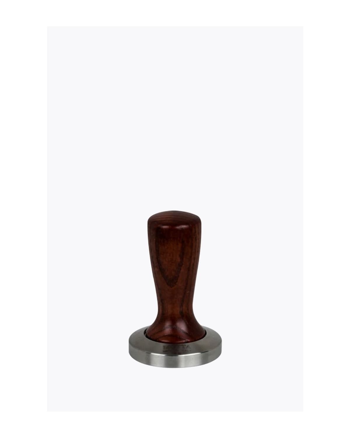 Motta Tamper Slim 58mm met bubingahouten handvat en RVS-plaat