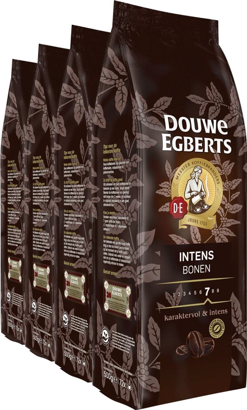 Douwe Egberts Intens koffiebonen 500g verpakking