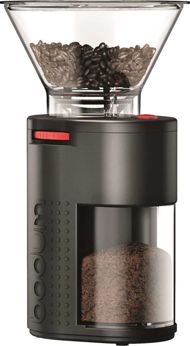 Bodum Bistro koffiemolen met glazen opvangbak