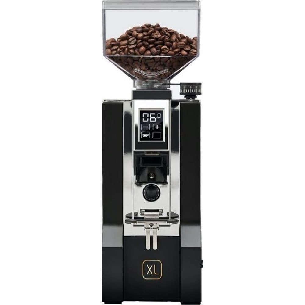 Eureka Mignon XL elektrische espressomolen in zwart met 65mm platte bramen
