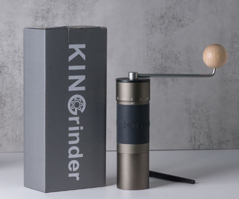 KINGrinder K6 handmatige koffiemolen in zilver