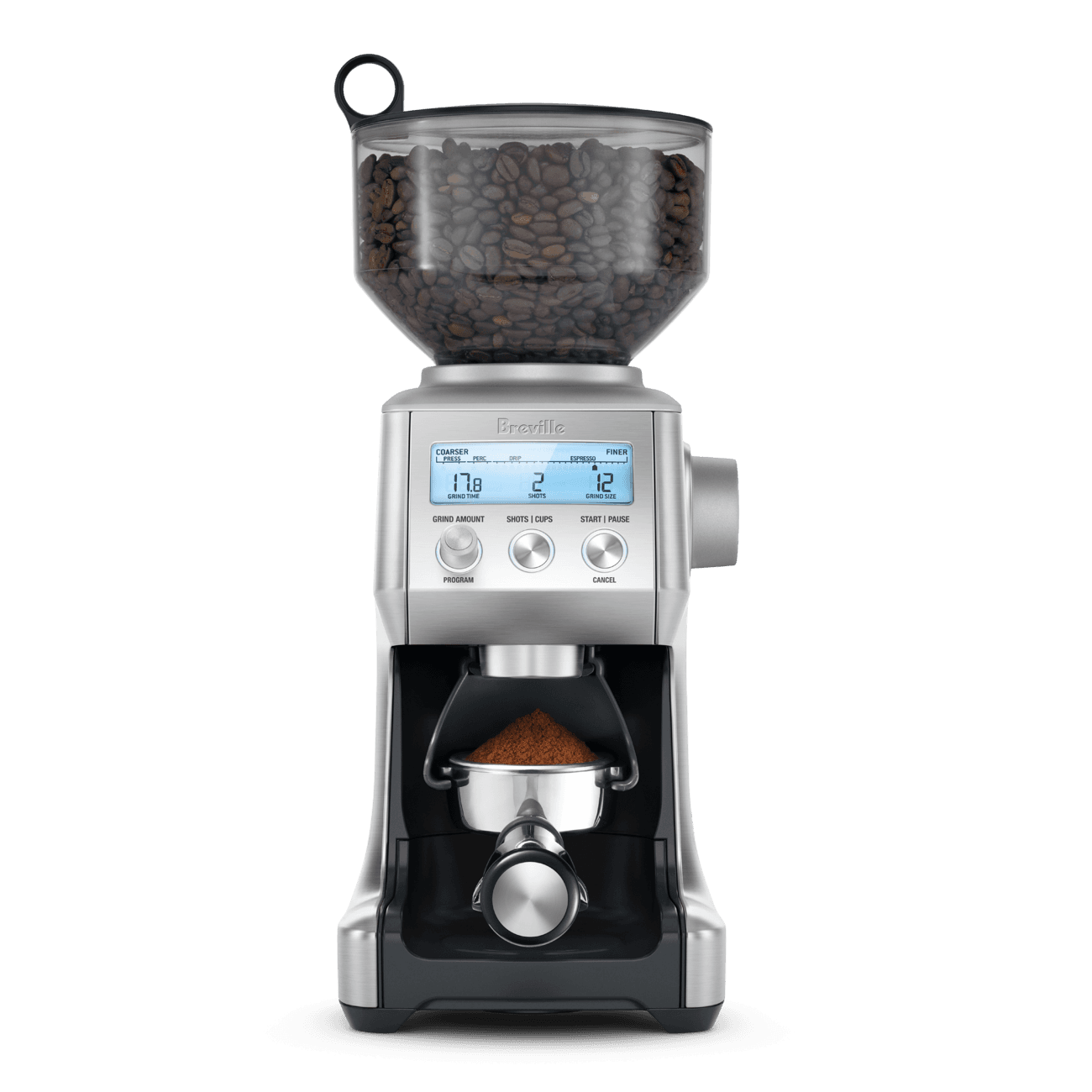Sage Smart Grinder Pro koffiemolen in Black Truffle met LCD scherm