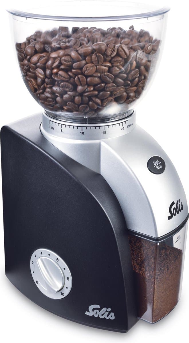 Solis Scala Plus Type 1661 koffiemolen in zwart