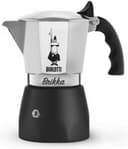 Bialetti Brikka 4-kops moka pot met crema op koffie
