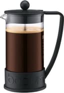 Bodum Brazil 1L French press in zwart kunststof frame