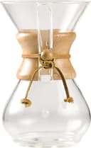 Chemex Classic 6-kops glazen koffiemaker met houten collar