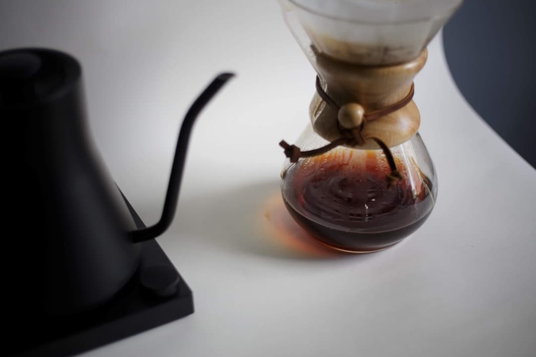 Chemex slow coffee met vers gezette koffie