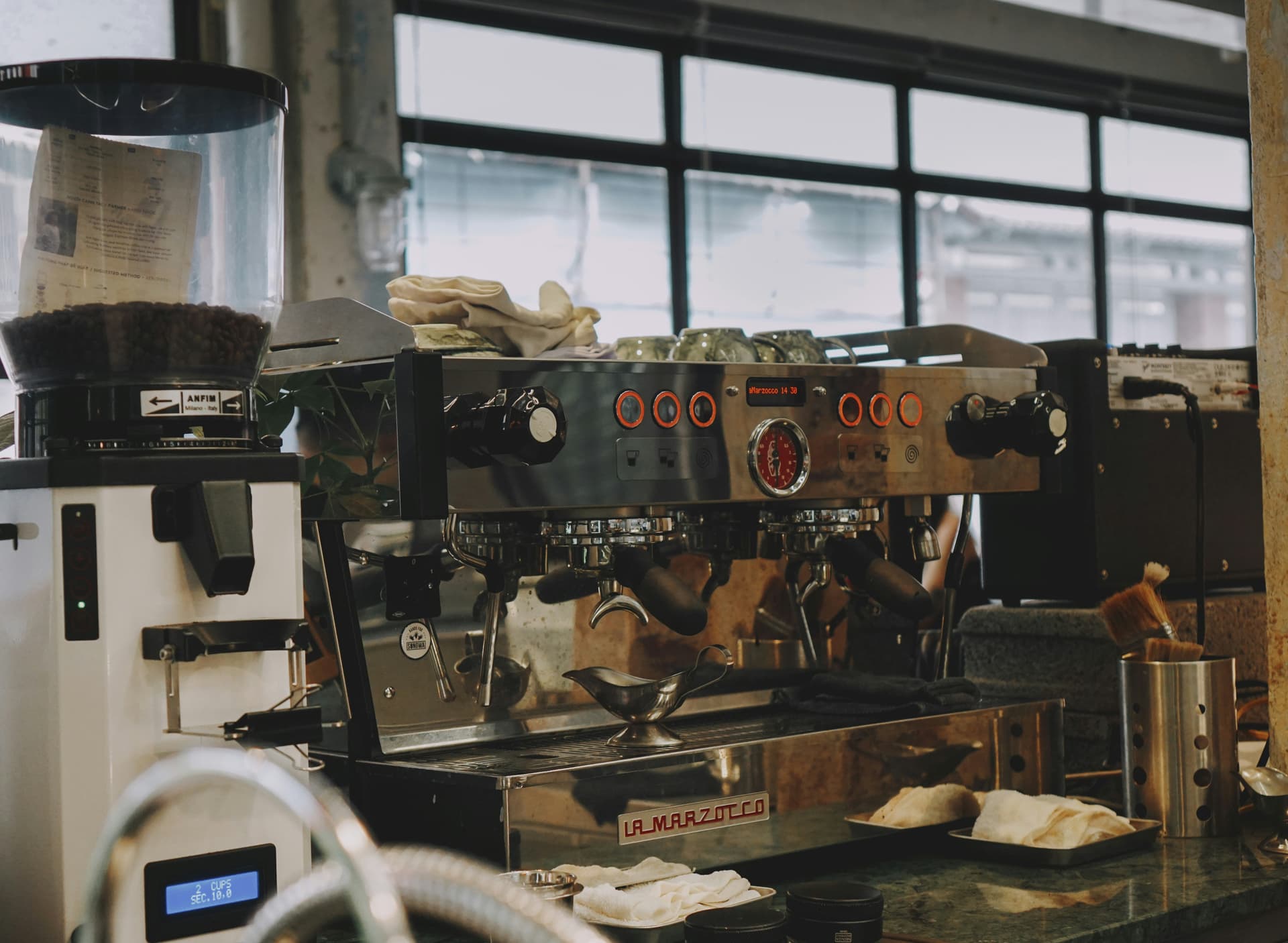 Moderne koffiemachine