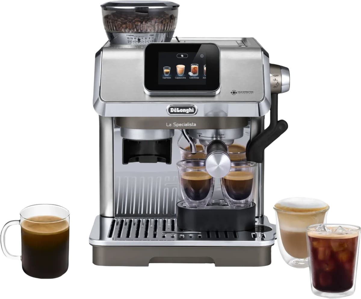 De'Longhi La Specialista Touch EC9455.M pistonmachine in metal afwerking