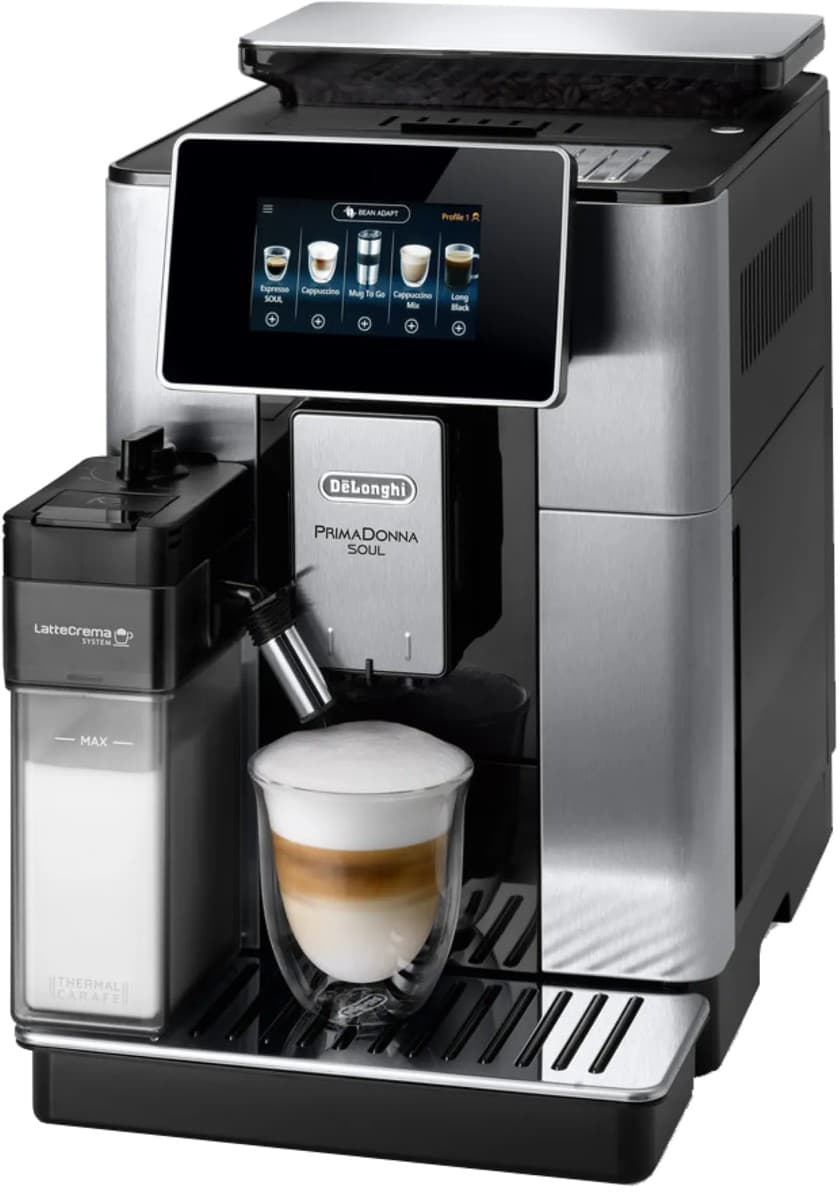 De'Longhi PrimaDonna Soul ECAM610.75.MB volautomaat in Metal Black finish