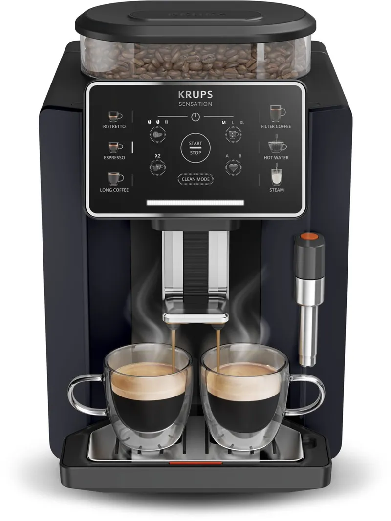Krups Sensation C50 EA910B volautomatische espressomachine in nachtzwart