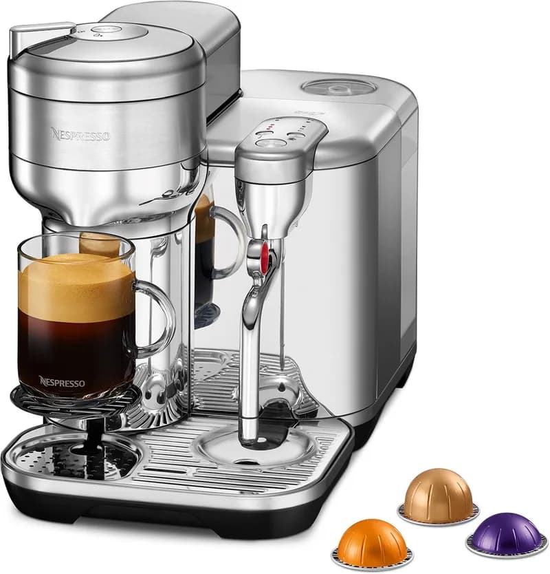 Nespresso Vertuo Creatista espressomachine in RVS