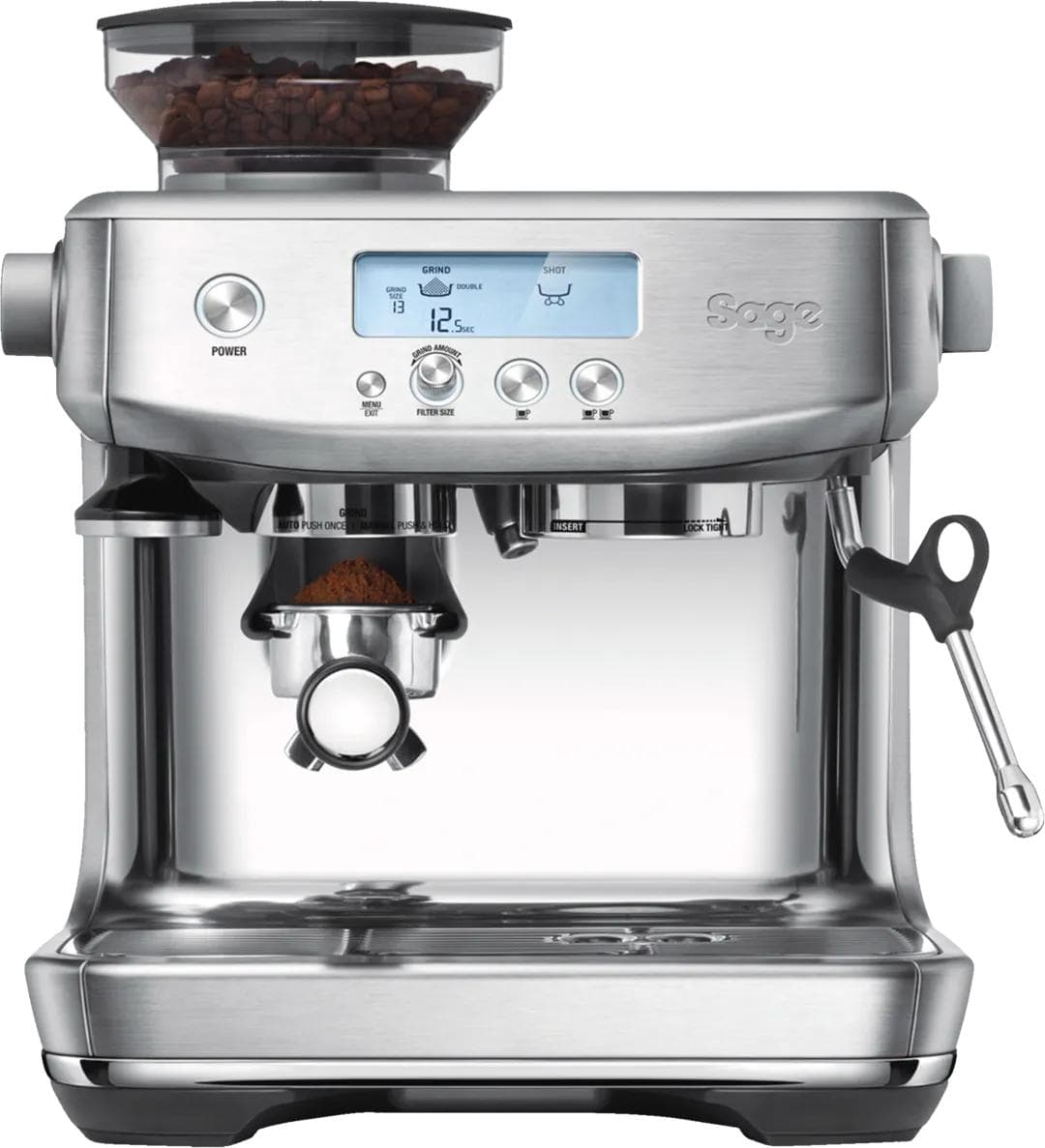 Sage Barista Pro BES878 espressomachine in stainless steel