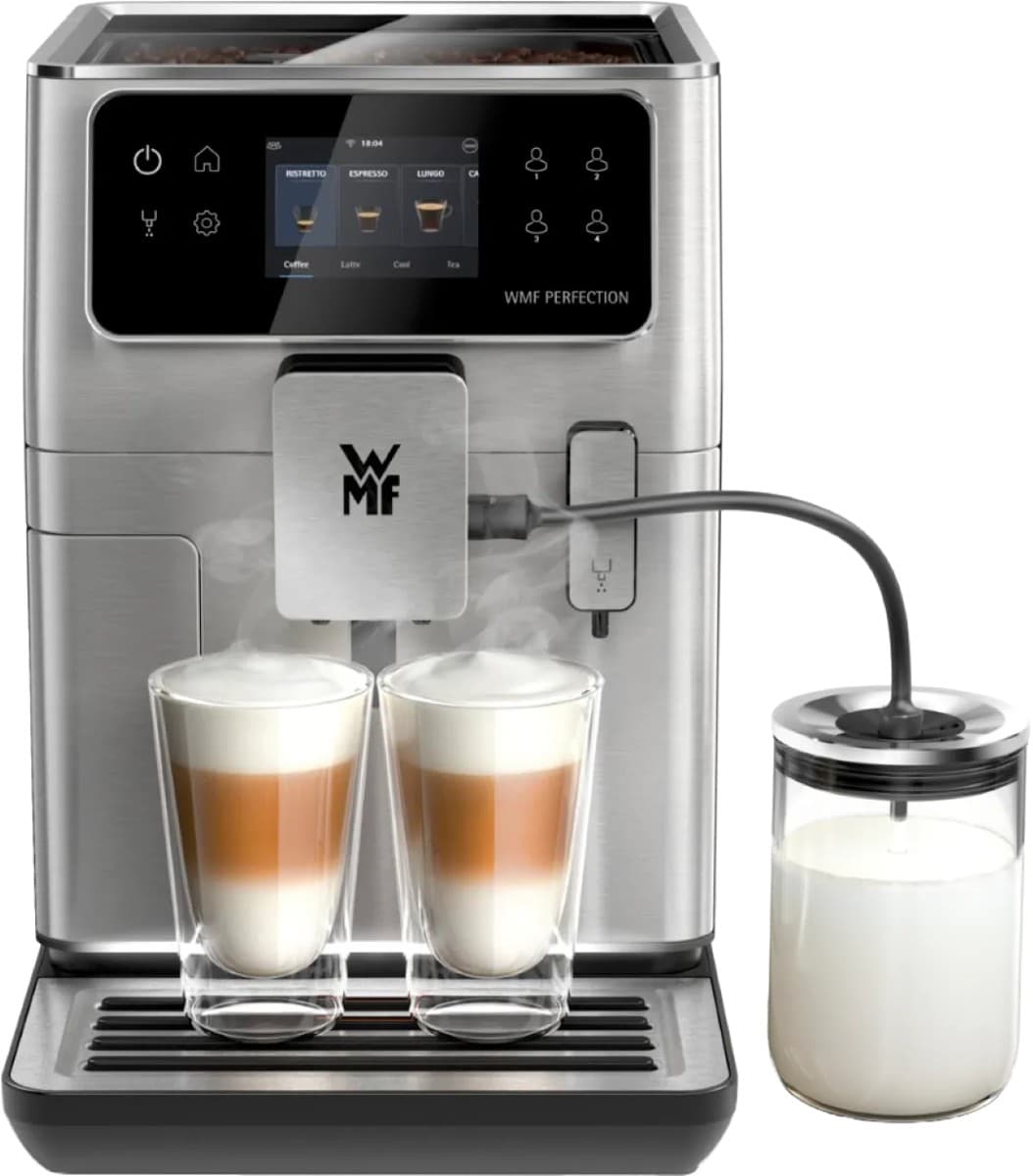 WMF Perfection 660 CP813D volautomaat met 4 inch touchscreen en metalen behuizing