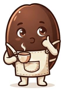 Denkende Koffienoob mascot